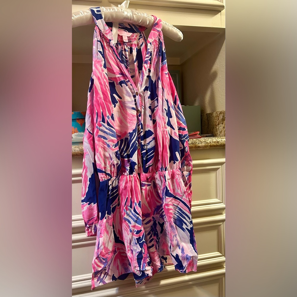 Lilly Pulitzer Pink and Blue Jumpsuit